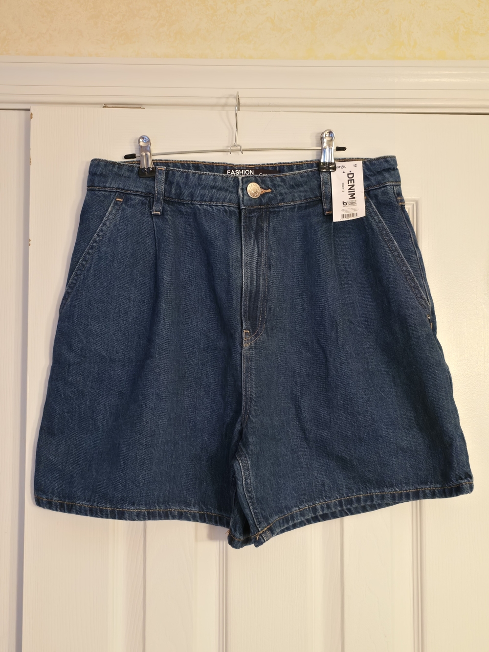 NWT George Fashion Fit Denim Shorts - 12